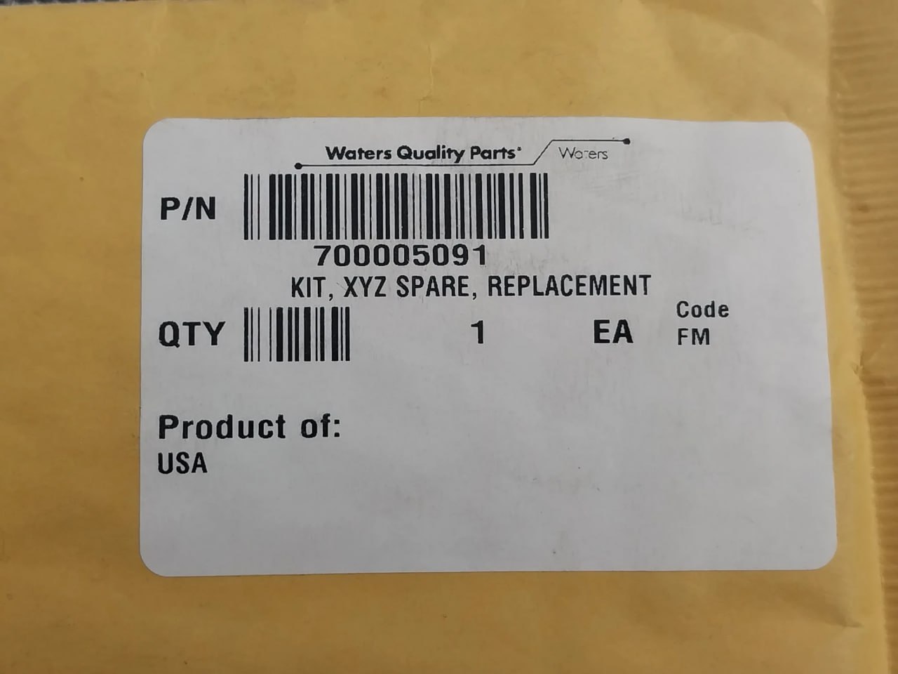 Waters 700005091 Spare Replacement Kit - Image 7