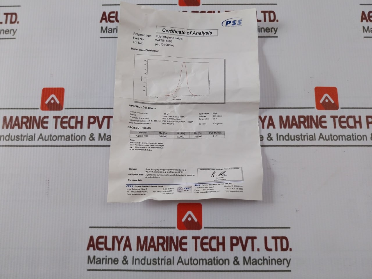 Waters Wat011582 Certified Clear Glass With Cap - Image 5