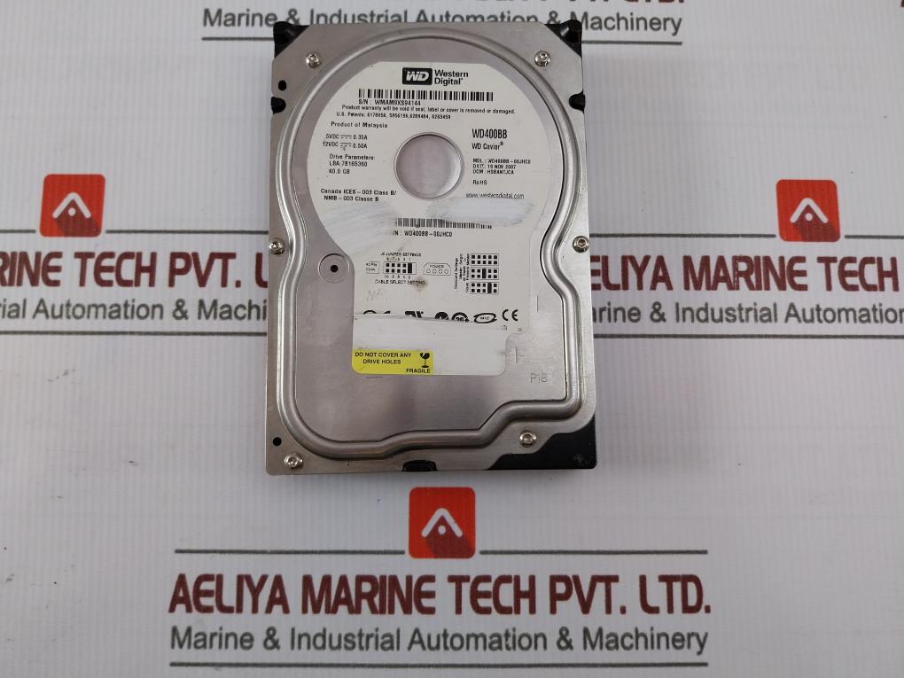 Western Digital Wd400bb-00jhc0 Hard Drive 94v