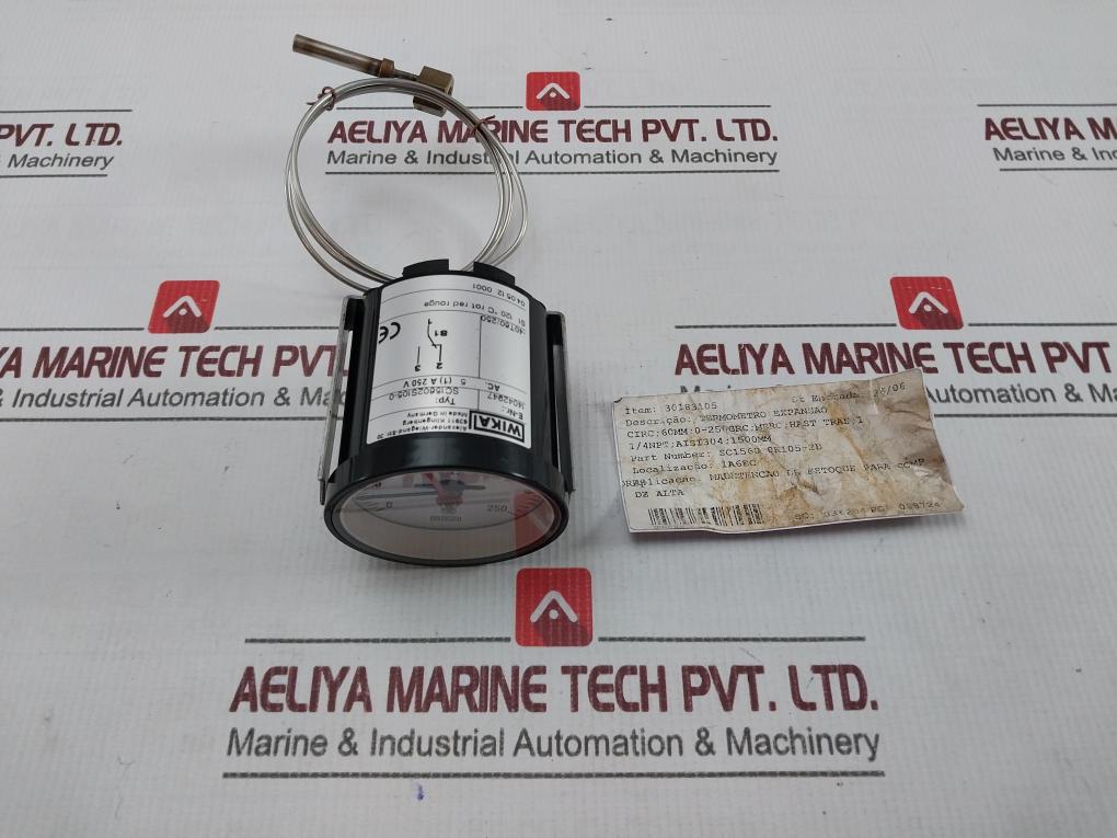 Wika Sc15602s105-0 Expansion Thermometer W Microswitch 250°C