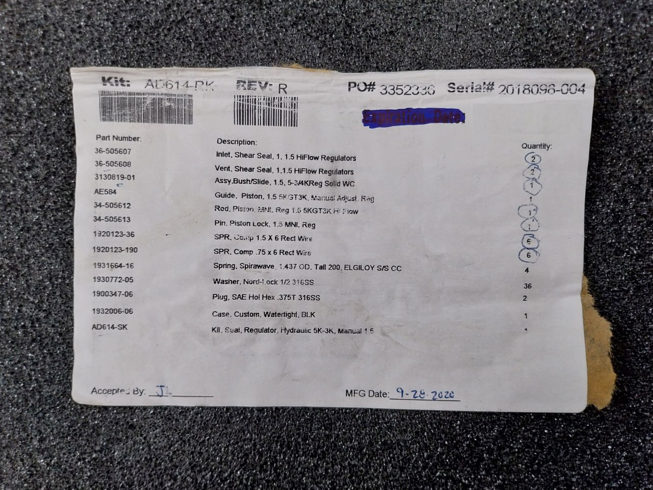 General Electric Af560-Rk Repair Kit Rev: A1 - Image 6