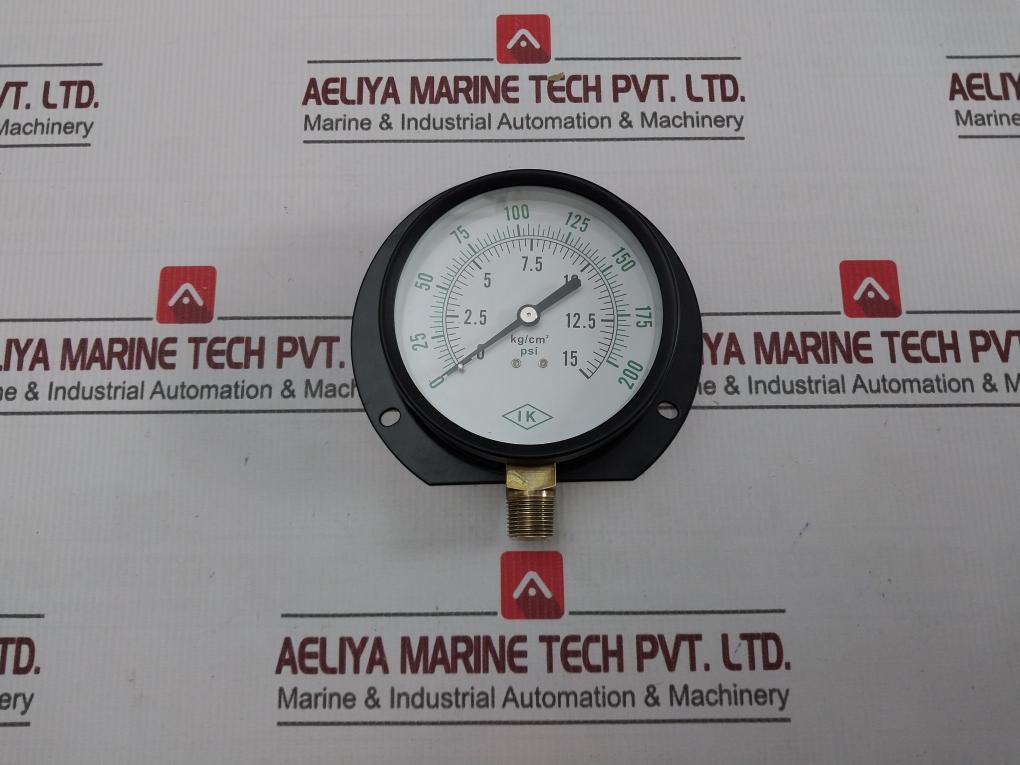 Ik 0-15 KgCm2 Pressure Gauge