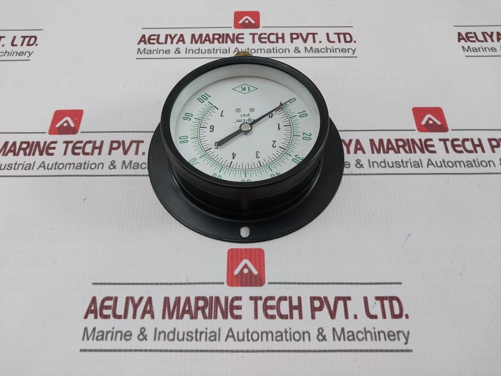 Ik 0-7 KgCm2 Pressure & Temperature Gauge 100 Psi