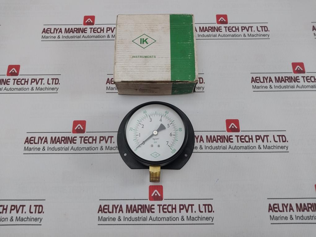 Ik Instruments 0-7 KgCm2 Pressure & Temperature Gauge 100 Psi