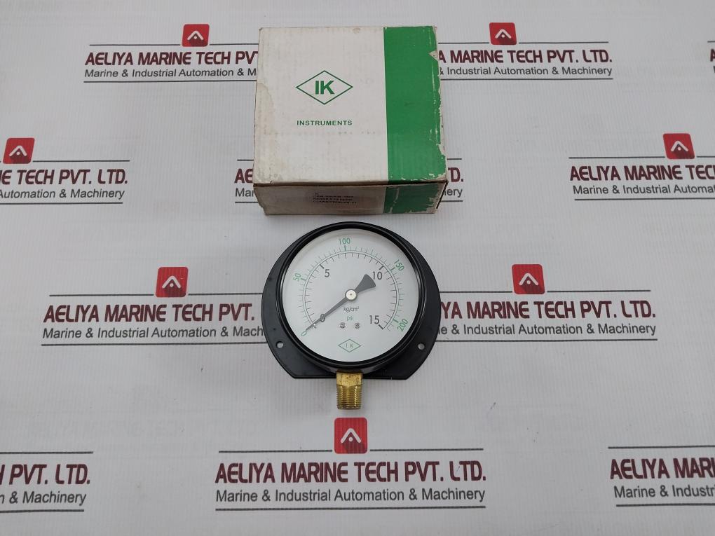 Ik Instruments 100-P-B 1303 Pressure & Temperature Gauge 200 Psi
