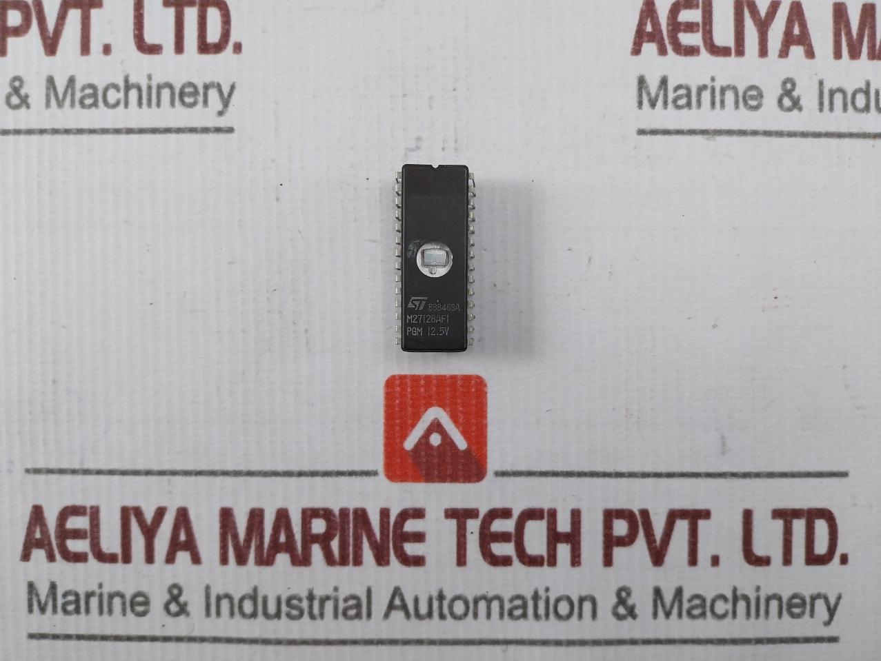 Stmicroelectronics M27128af1 Processor Chip 12.5v