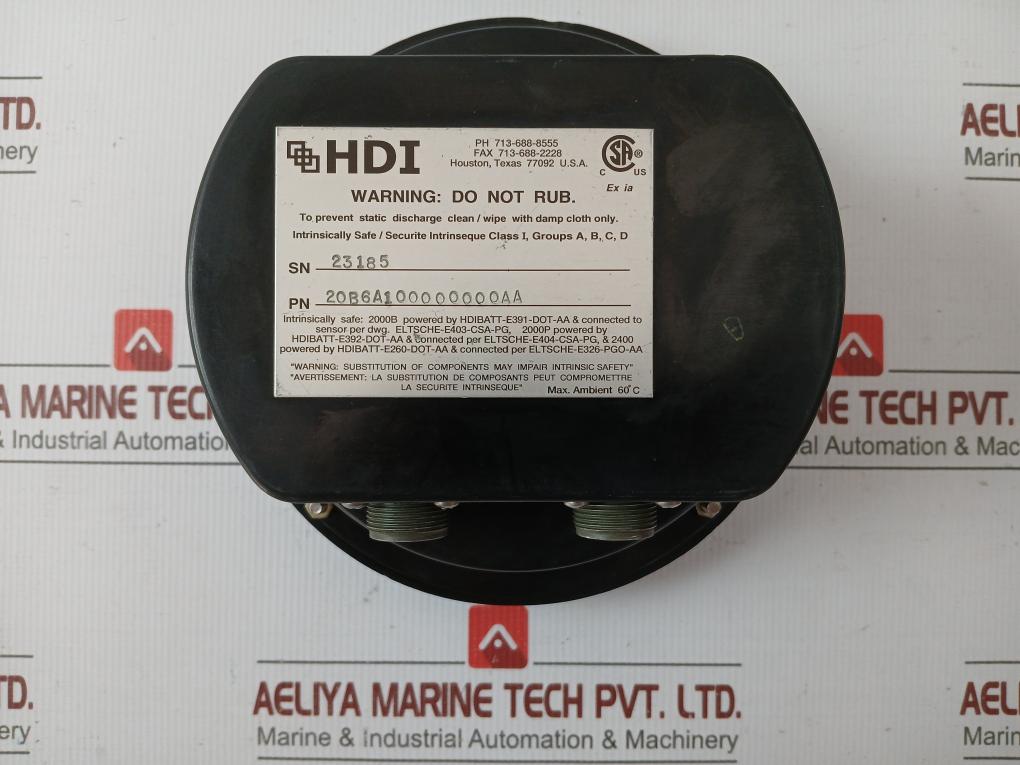Hdi 20b6a100000000aa Pressure Gauge Assembly - Image 4