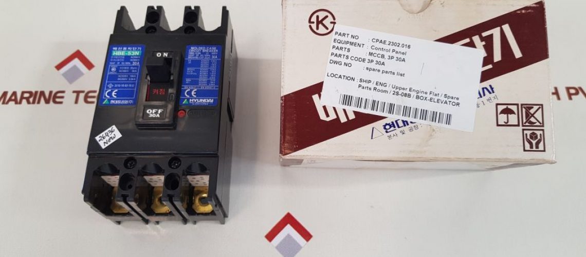 HYUNDAI HBE-53HYUNDAI HBE-53N MOLDED CASE CIRCUIT BREAKER CPAE.2302.016N MOLDED CASE CIRCUIT BREAKER CPAE.2302.016