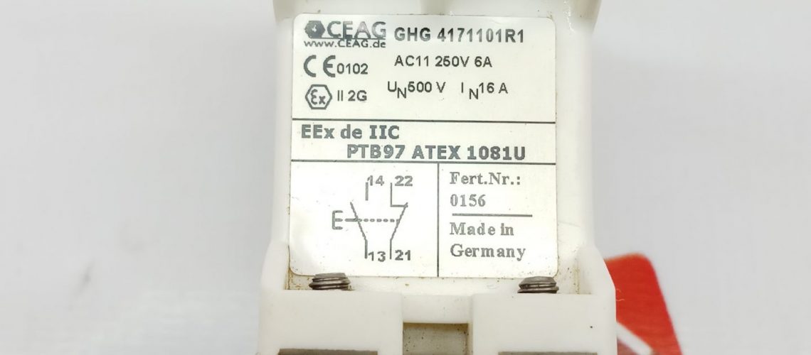 CEAG GHG 4171101R1 PUSH BUTTON