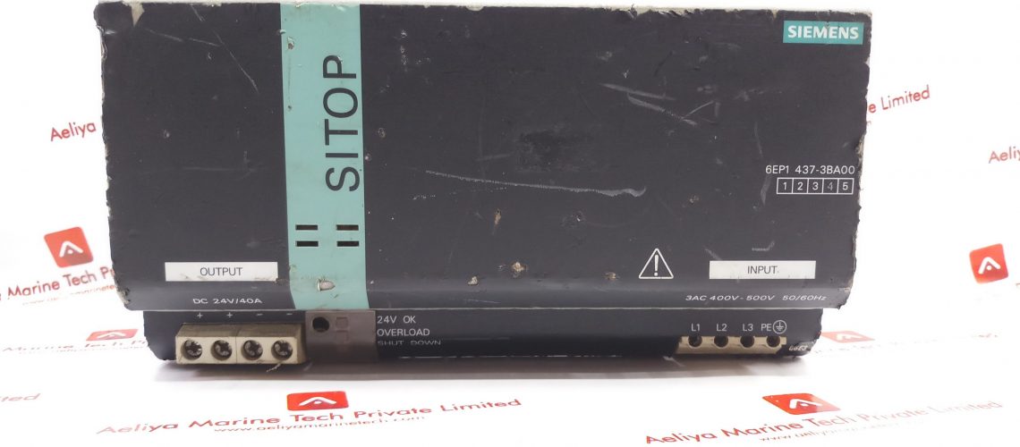 SIEMENS 6EP1 437-3BA00 SITOP MODULAR POWER SUPPLY