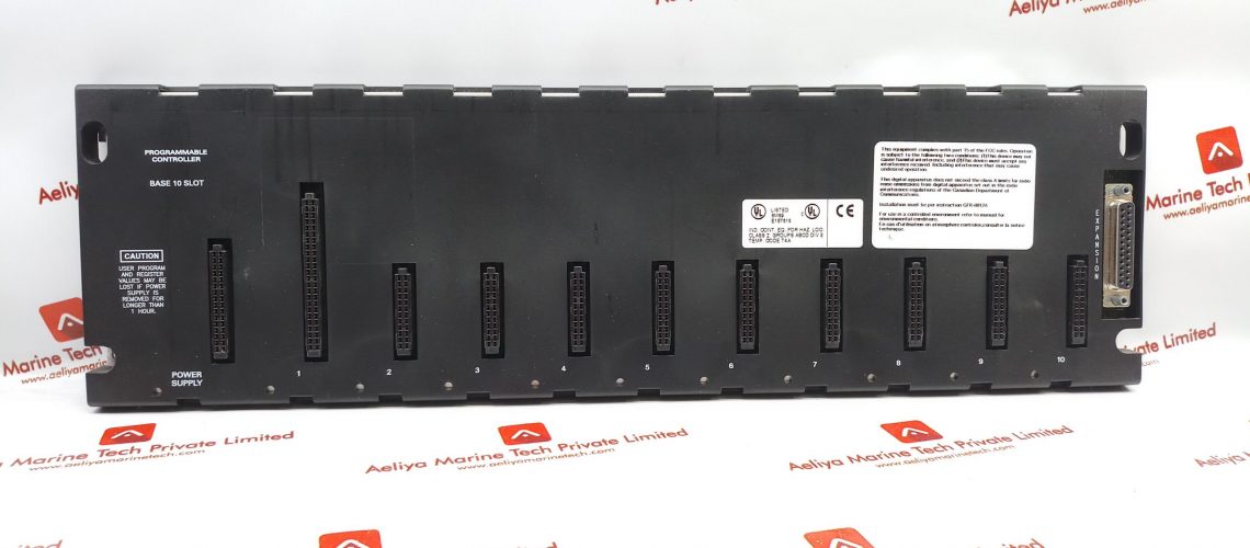 GE FANUC IC693CHS391J BASE 10 SLOT PROGRAMMABLE CONTROLLER