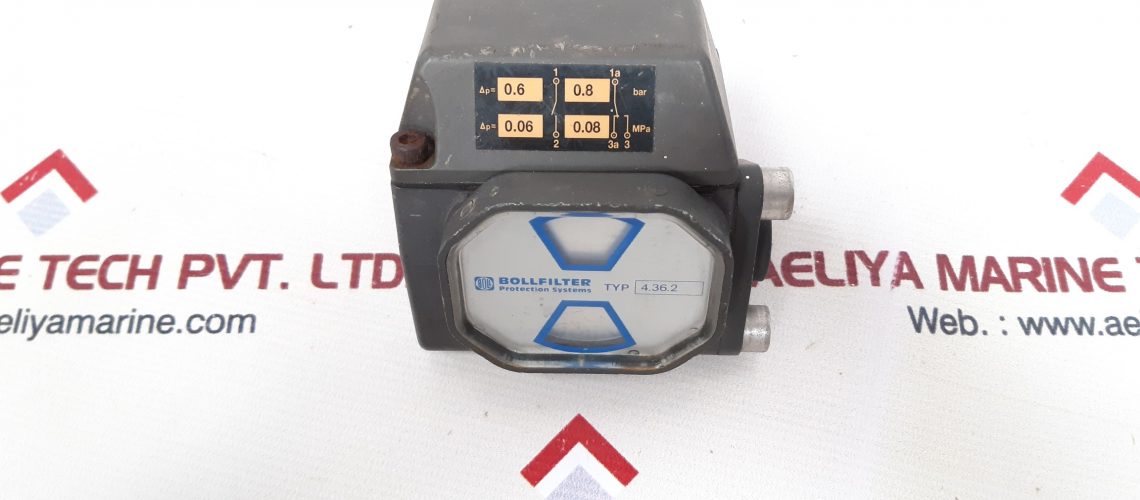 BOLLFILTER 4.36.2 DIFFERENTIAL PRESSURE INDICATOR