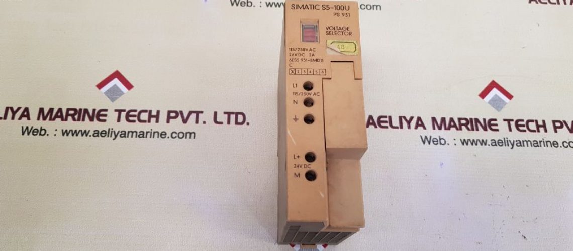 SIEMENS SIMATIC S5 POWER SUPPLY MODULE 6ES5 931-8MD11