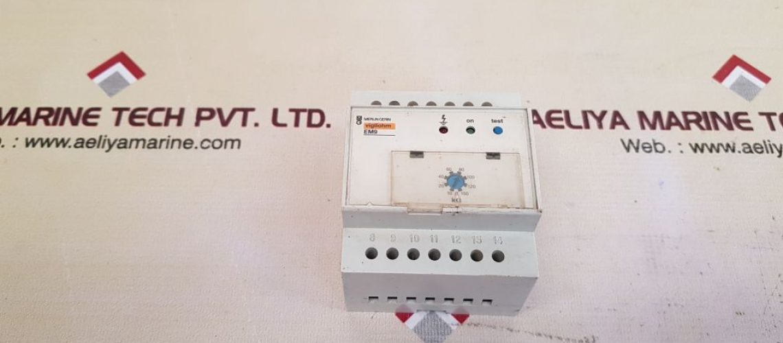 MERLIN GERIN VIGILOHM EM9 DETECTOR ISOLATED CONTROL RELAY 50598 K