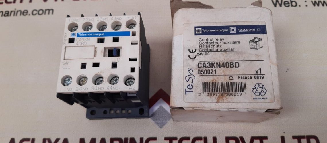 TELEMECANIQUE SCHNEIDER ELECTRIC SQUARE D CA3KN40BD AUXILIARY CONTACTOR