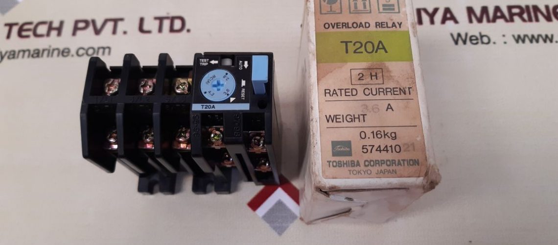 TOSHIBA T20A OVERLOAD RELAY 3.6 A