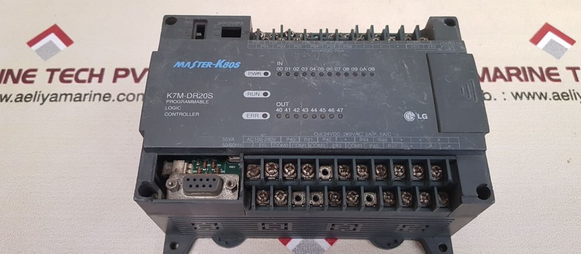 LG K7M-DR20S PROGRAMMABLE LOGIC CONTROLLER MASTER-K80S