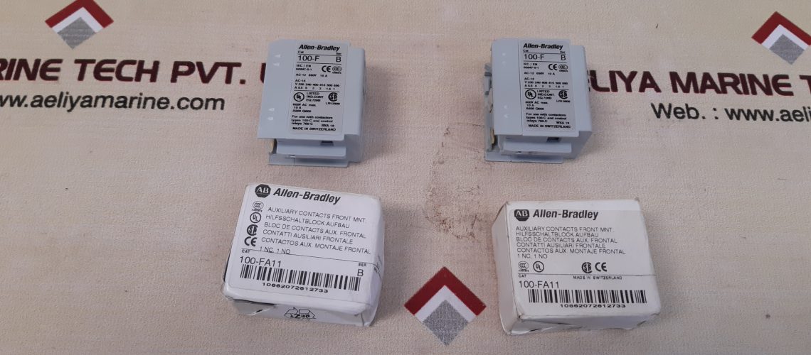 ALLEN-BRADLEY 100-FA11 AUXILIARY CONTACT SER.B