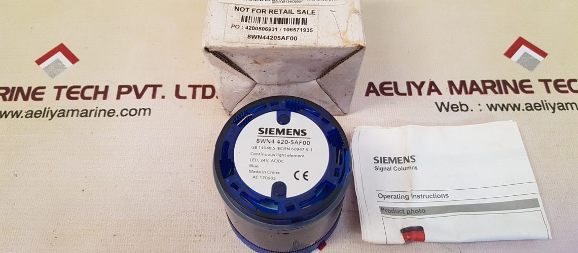 SIEMENS 8WN4 420-5AF00 SIGNAL COLUMNS BLUE LIGHT ELEMENT