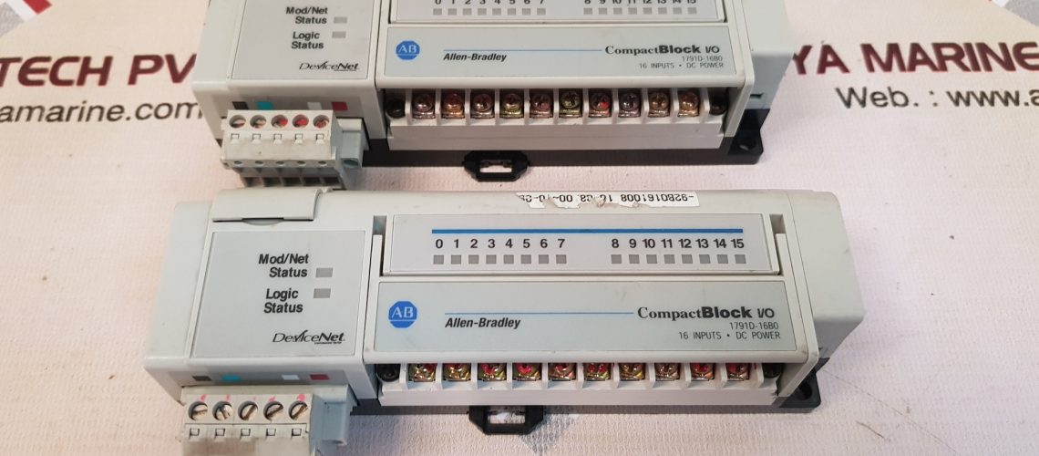 ALLEN-BRADLEY 1791D-16B0 COMPACT BLOCK I/O UNIT