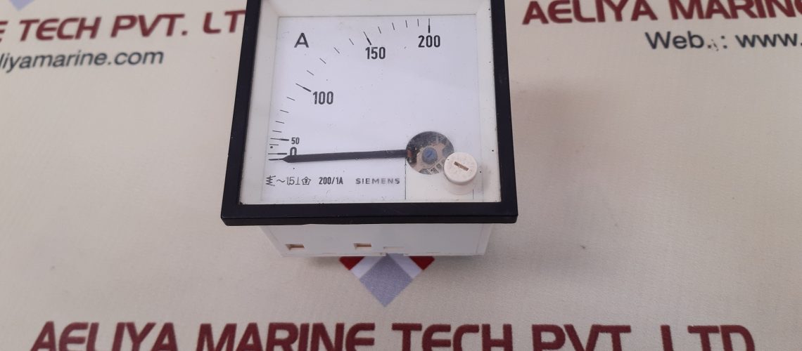 SIEMENS AMMETER 0 TO 200