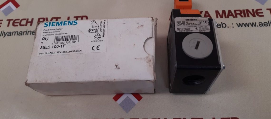 SIEMENS 3SE3 100-1E POSITION LIMIT SWITCH G/971127P06