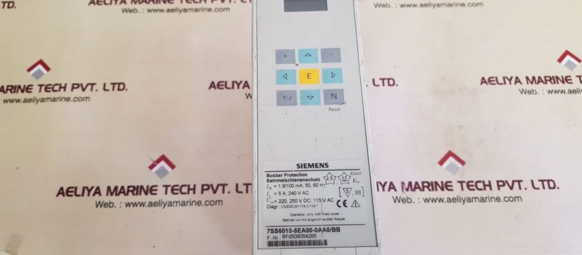 SIEMENS 7SS6010-5EA00-0AA0/BB OVERCURRENT PROTECTION RELAY