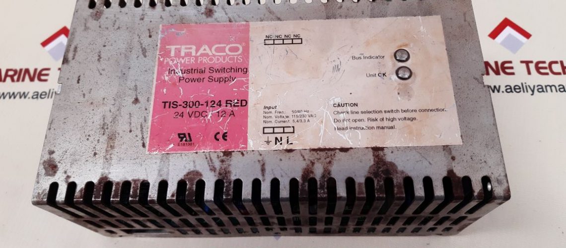 TRACO TIS-300-124 RED SWITCHING POWER SUPPLY