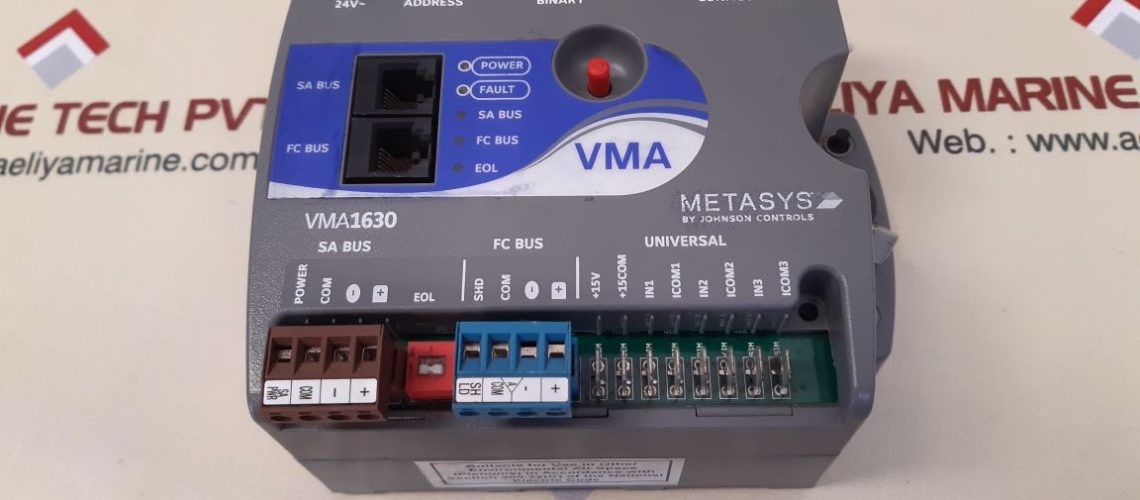 JOHNSON CONTROLS VMA1630 METASYS PLC MODULE