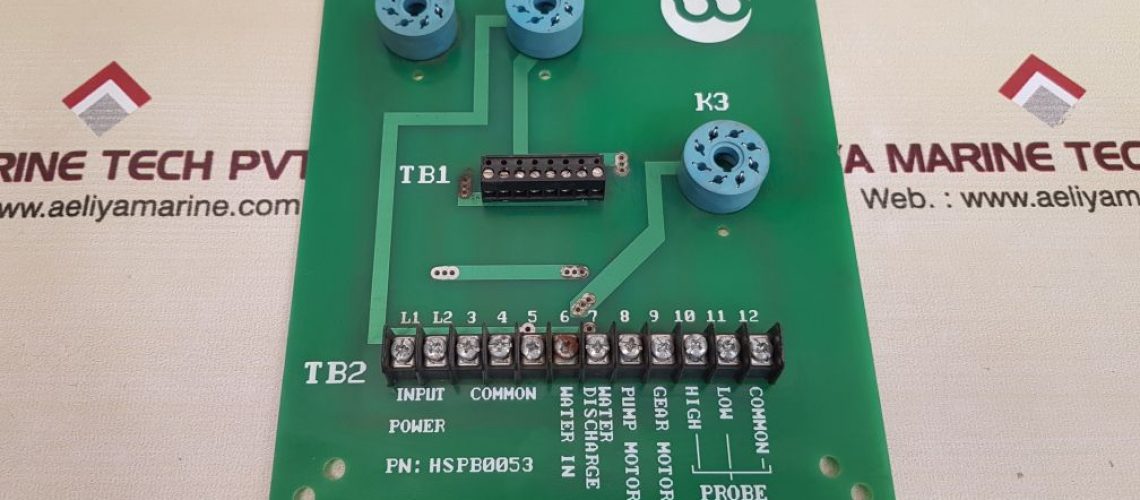 WORLD WATER SYSTEMS HSPB0053 PCB CARD