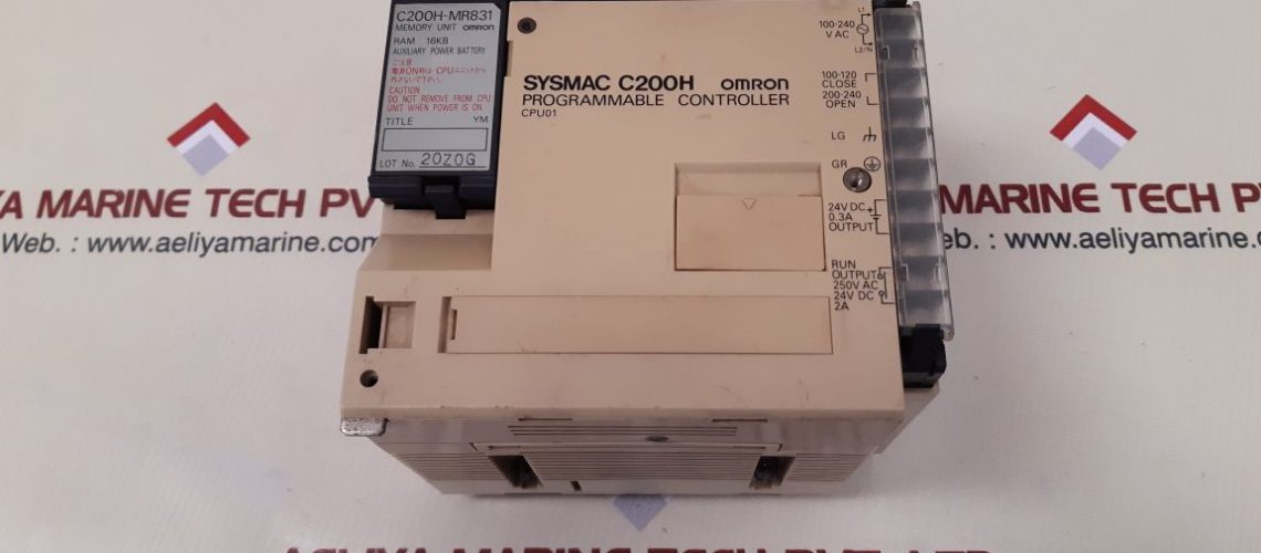 OMRON SYSMAC C200H PROGRAMMABLE CONTROLLER C200H-CPU01-E - Aeliya