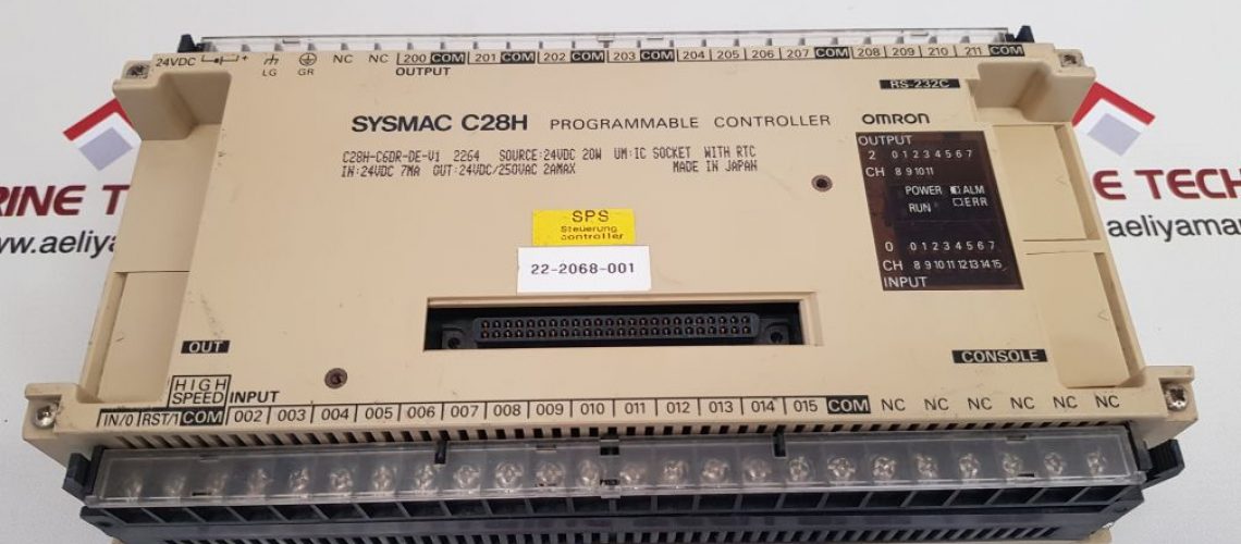 OMRON SYSMAC C28H PROGRAMMABLE CONTROLLER C28H-C6DR-DE-V1