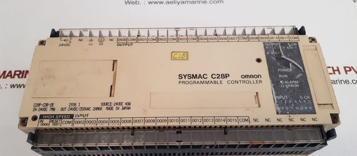 OMRON SYSMAC C28P PROGRAMMABLE CONTROLLER C28P-CDR-DE