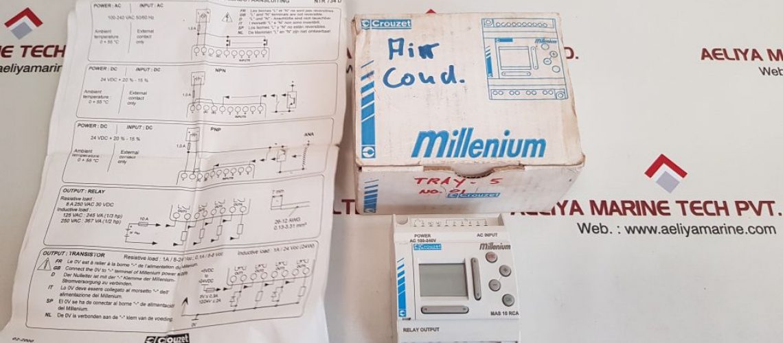 CROUZET MILLENIUM MAS 10 RCA CONTROLLER RELAY OUTPUT