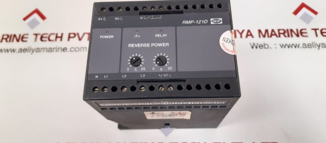 DEIF RMP-121D PROTECTIVE REVERSE POWER RELAY SCALE: 0,92