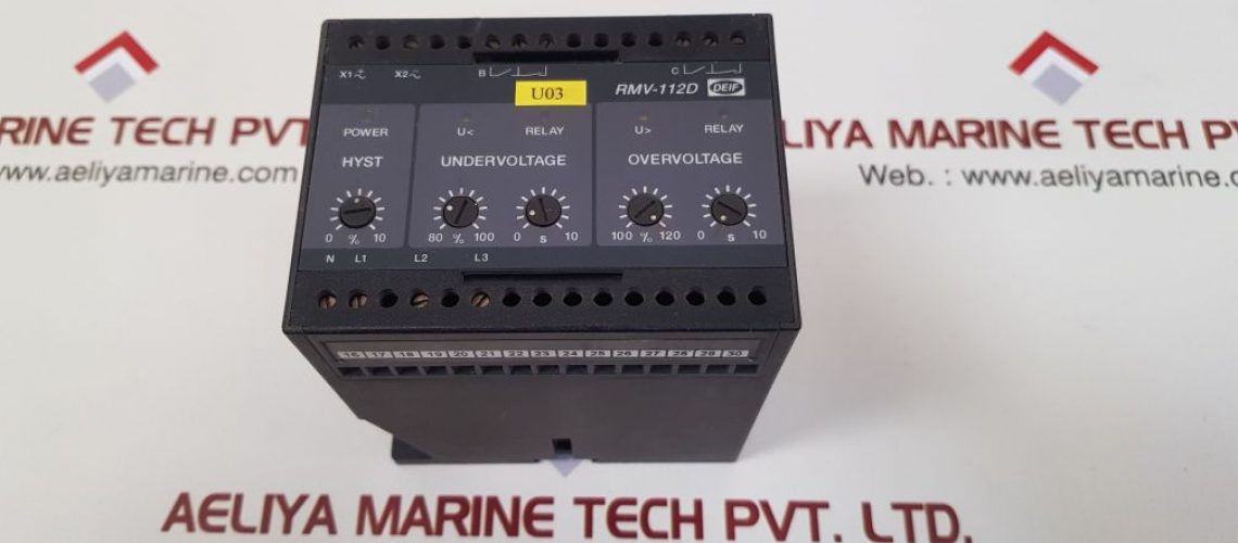 DEIF RMV-112D VOLTAGE RELAY U03