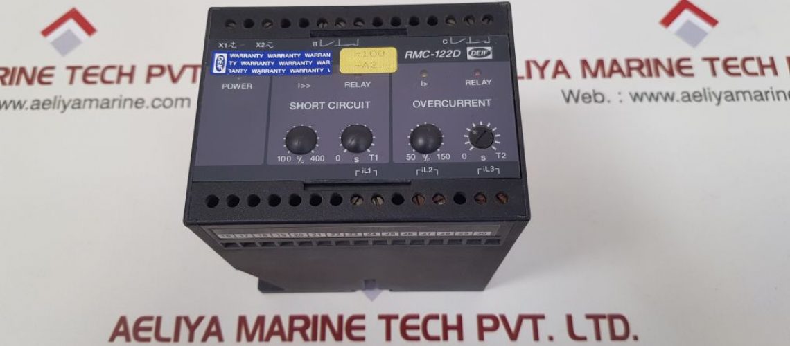 DEIF RMC-122D SHORT CIRCUIT & OVER CURRENT RELAY SCALE:1