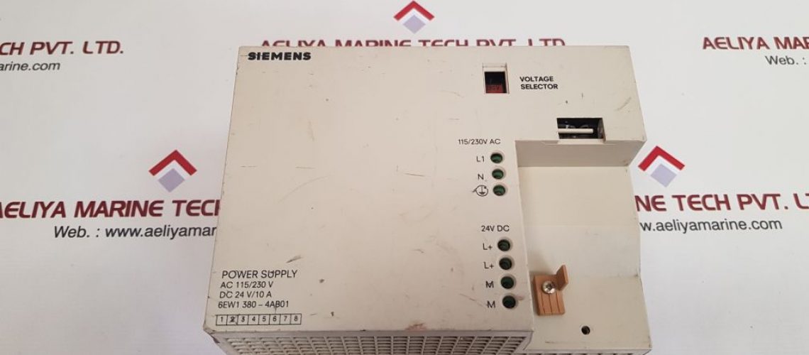 SIEMENS 6EW1 380-4AB01 POWER SUPPLY