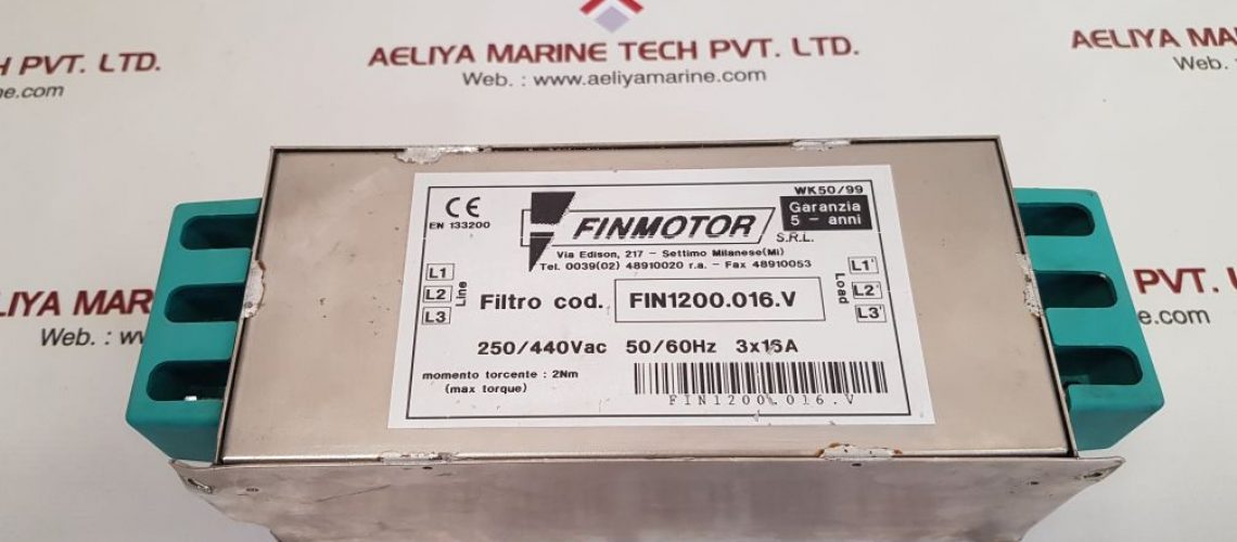 FINMOTOR FIN1200.016.V LINE FILTER