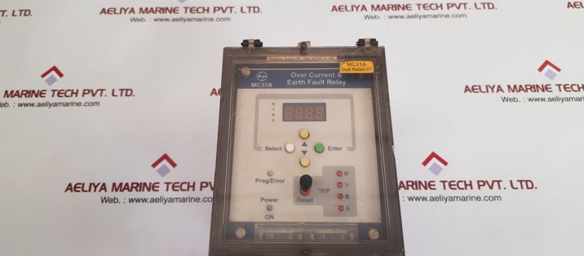 L&T MC31A OVER CURRENT & EARTH FAULT RELAY 06 148442