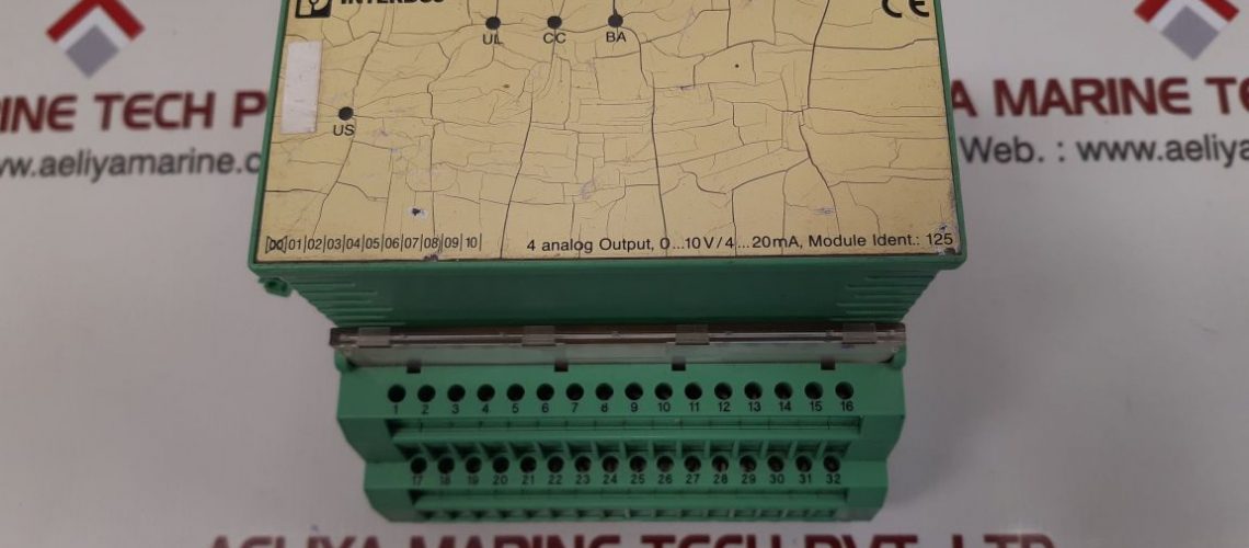 PHOENIX CONTACT IB STME 24 AO4/SF4 ANALOG OUTPUT MODULE