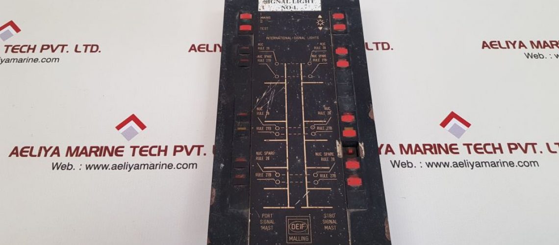 DEIF 8027.4 CONTROL PANEL/ SIGNAL LIGHT