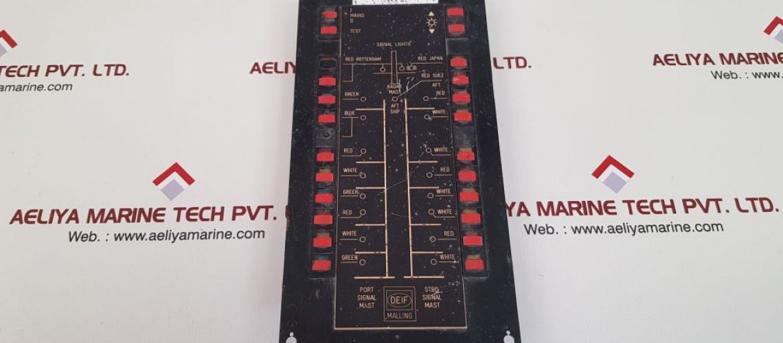 DEIF MALLING 8027.41 SIGNAL LIGHT CONTROL PANEL