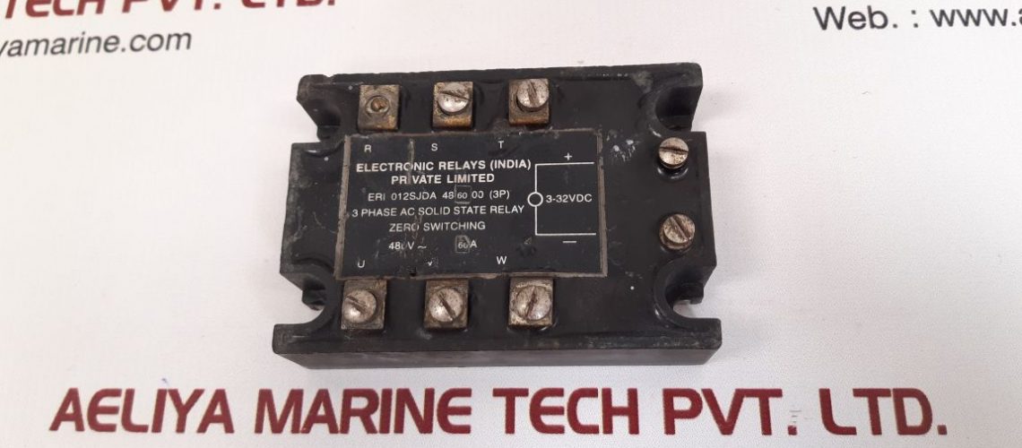 ELECTRONIC RELAYS ERI 012SJDA 3 PHASE AC SOLID STATE RELAY