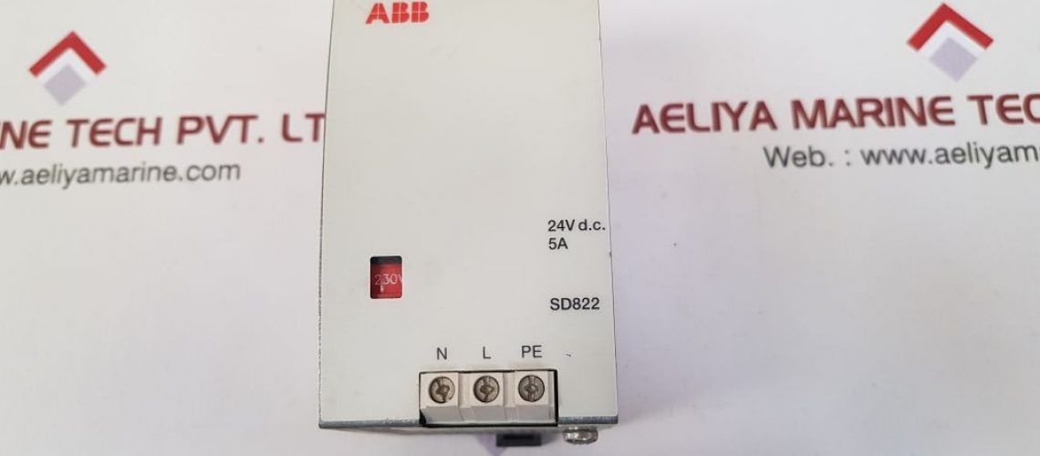 ABB SD822 POWER SUPPLY MODULE 24V D.C. 5A