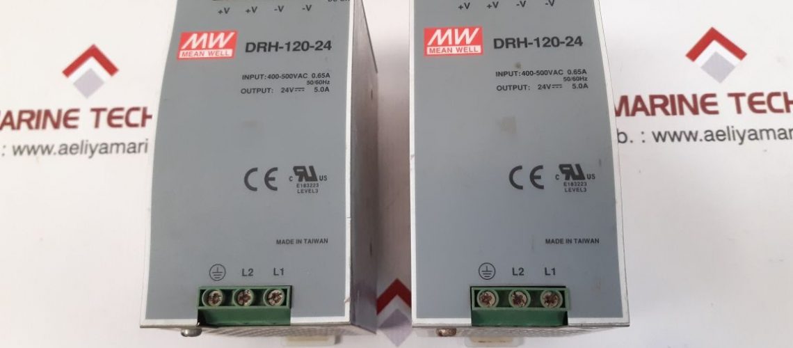 MEAN WELL DRH-120-24 POWER SUPPLY 24V--- 5.0A