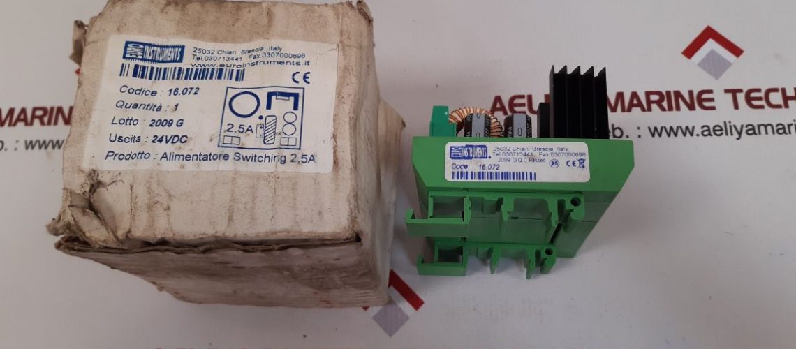 EURO INSTRUMENTS 16.072 SWITCHING POWER SUPPLY 2.5A