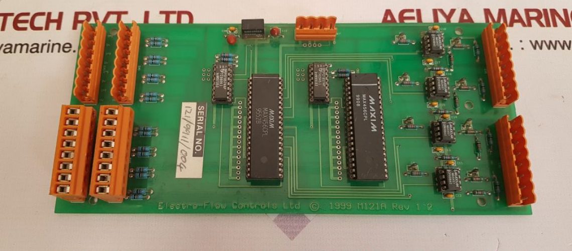ELECTRO-FLOW CONTROLS M121A PCB CARD REV 1.2