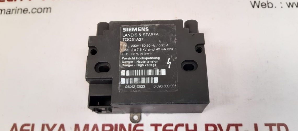 SIEMENS LANDIS & STAEFA TQO31A27 ELECTRONIC IGNITION MODULE