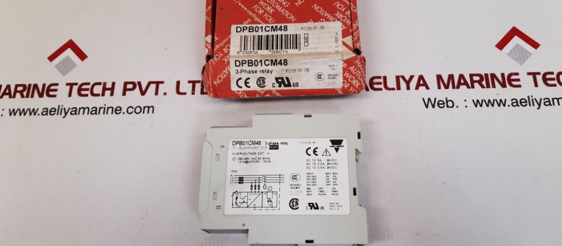 CARLO GAVAZZI DPB01 3-PHASE VOLTAGE RELAY DPB01CM48